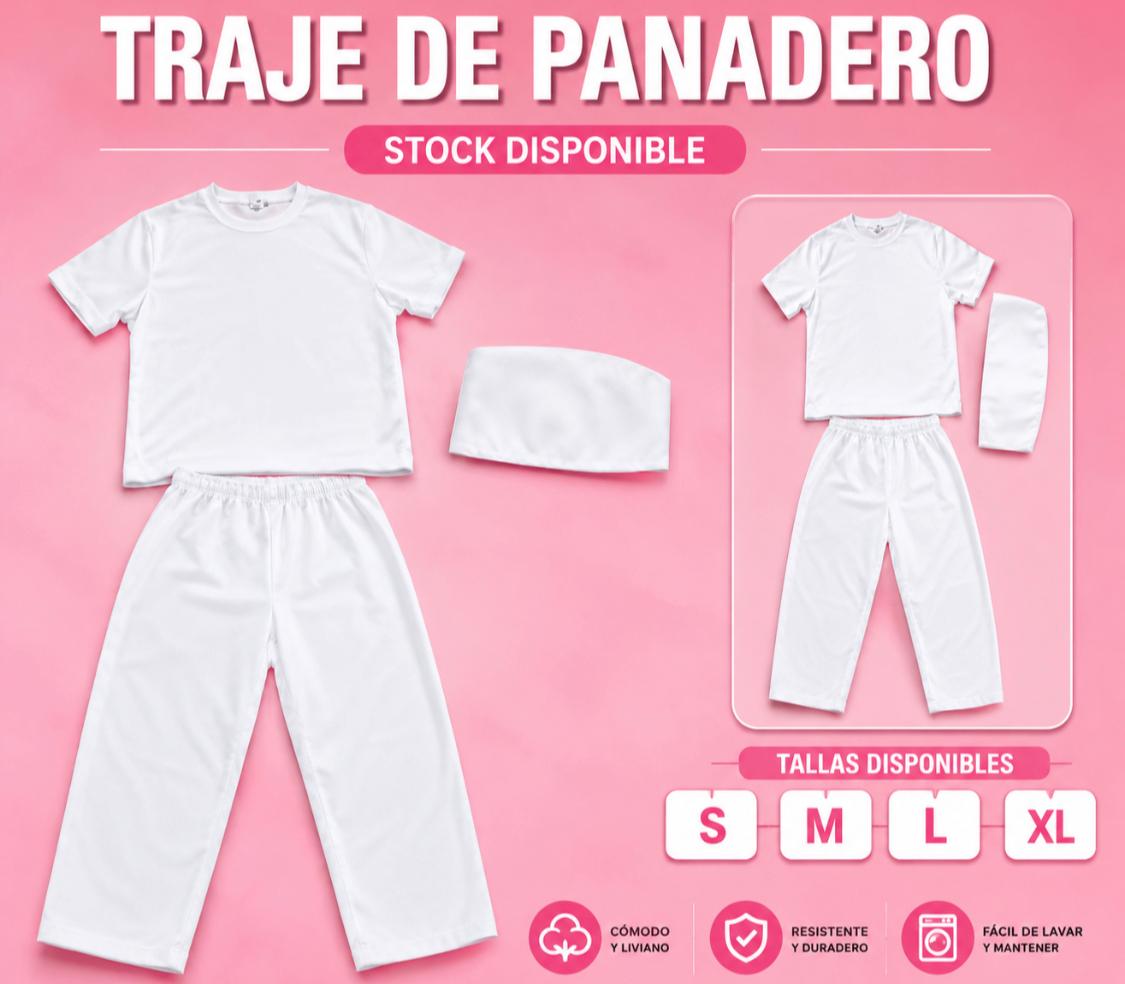 Traje de panadero profesional